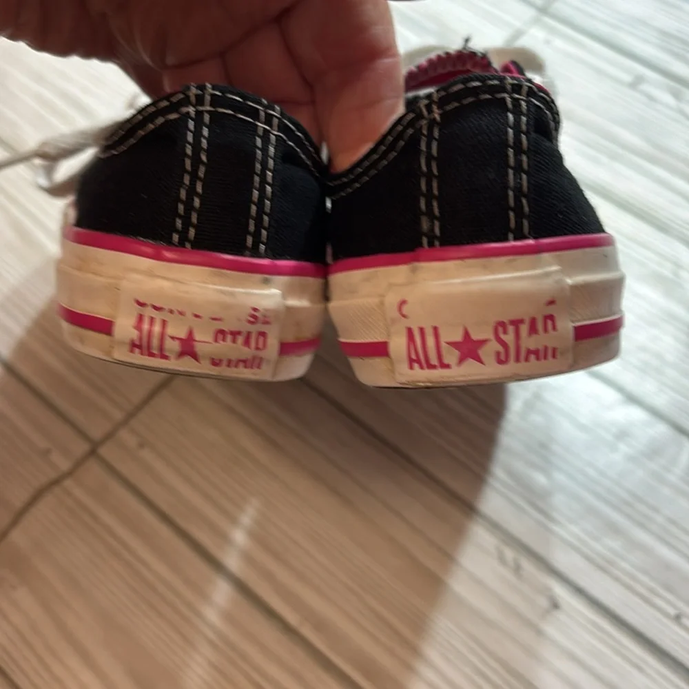 Converse Chuck Taylor All Star Black Sneakers Slip On Girls Size 12
